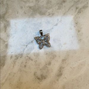 Silver butterfly pendant